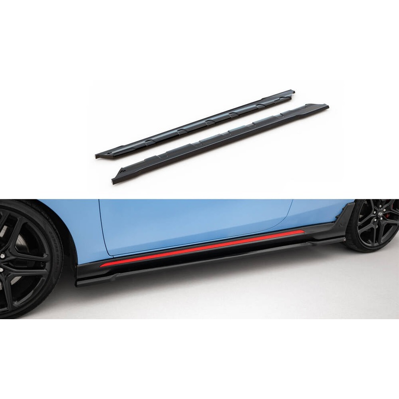 Side Skirts Diffusers Hyundai Veloster N Mk2 GLOSS BLACK