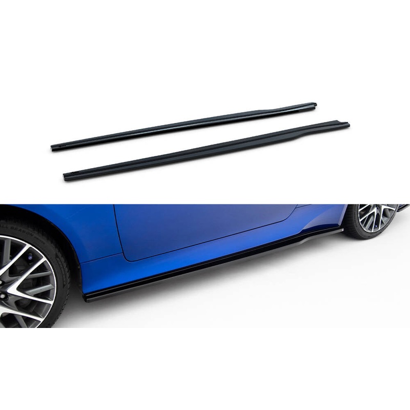 SIDE SKIRTS DIFFUSERS LEXUS RC GLOSS BLACK