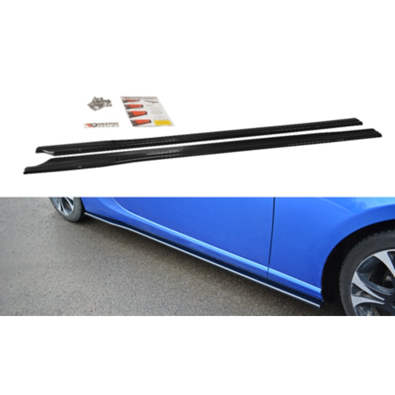 SIDE SKIRTS DIFFUSERS V.1 SUBARU BRZ/ TOYOTA GT86 FACELIFT GLOSS BLACK