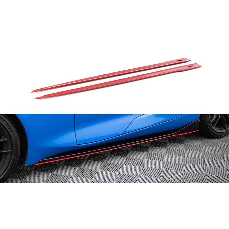 SIDE SKIRTS DIFFUSERS V.2 TOYOTA SUPRA MK5 RED