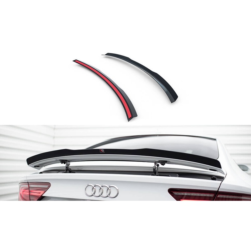 SPOILER CAP AUDI S7 / A7 S-LINE C7 / C7 FL GLOSS BLACK