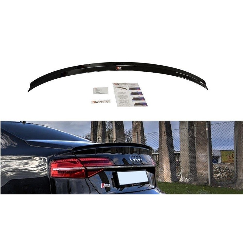 SPOILER CAP AUDI S8 D4 FL GLOSS BLACK