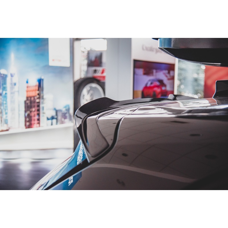 SPOILER EXTENSION CAP TOYOTA COROLLA HATCHBACK MK12 GLOSS BLACK