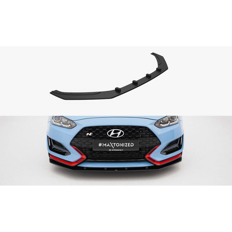Street Pro Front Splitter Hyundai Veloster N Mk2 BLACK