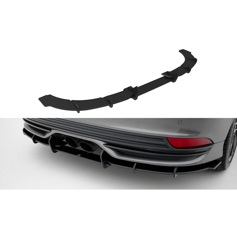 Street Pro Rear Diffuser Ford Focus ST Mk3 Facelift BLACK
