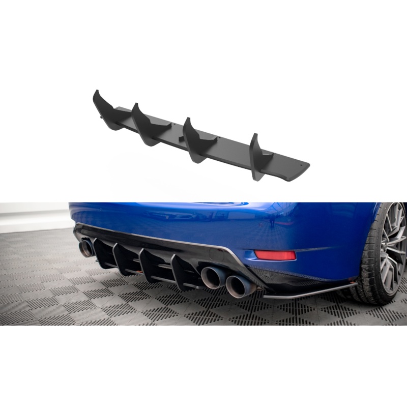 Street Pro Rear Diffuser Lexus GS F Mk4 Facelift BLACK