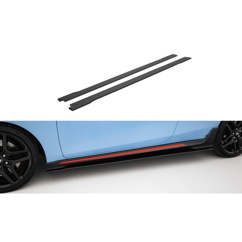 Street Pro Side Skirts Diffusers Hyundai Veloster N Mk2 BLACK