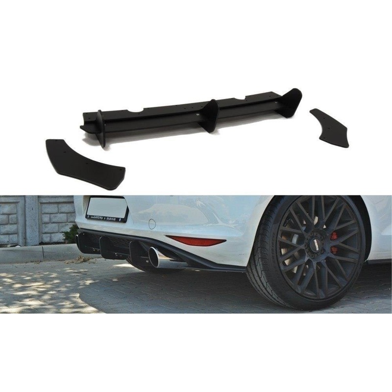 VW GOLF MK7 GTI REAR DIFFUSER & REAR SIDE SPLITTERS