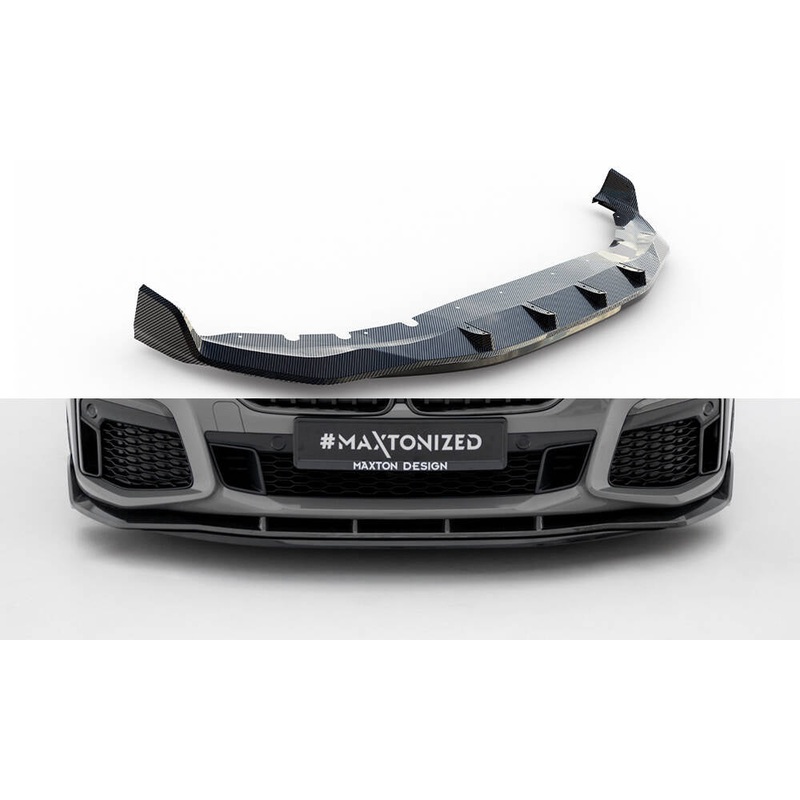 Carbon Fiber Front Splitter + ABS Splitter BMW 7 M-Pack G11 Facelift
