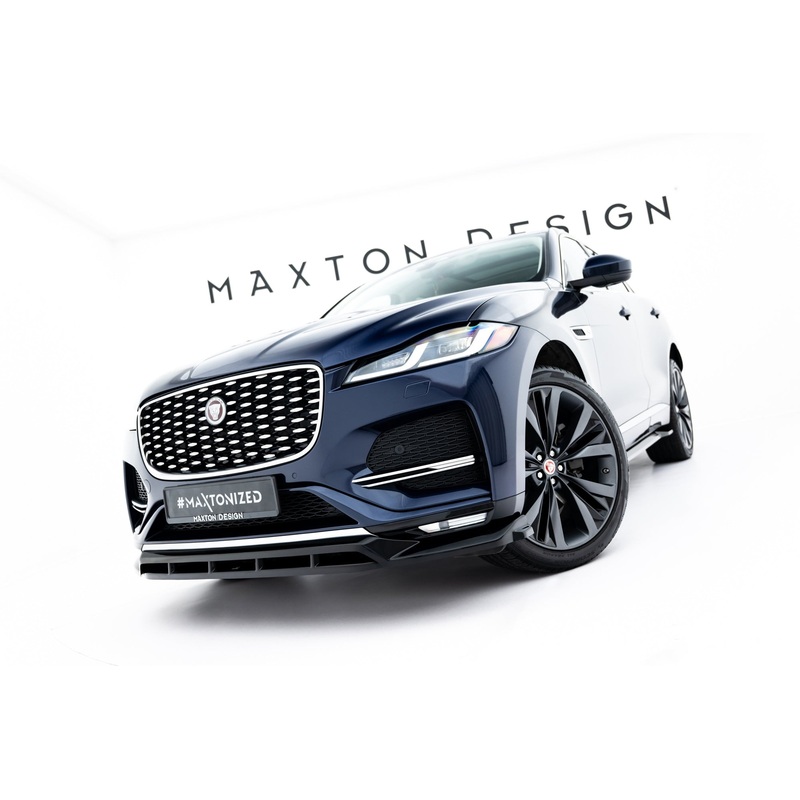 Front Splitter Jaguar F-Pace R-Sport Mk1 Facelift GLOSS BLACK