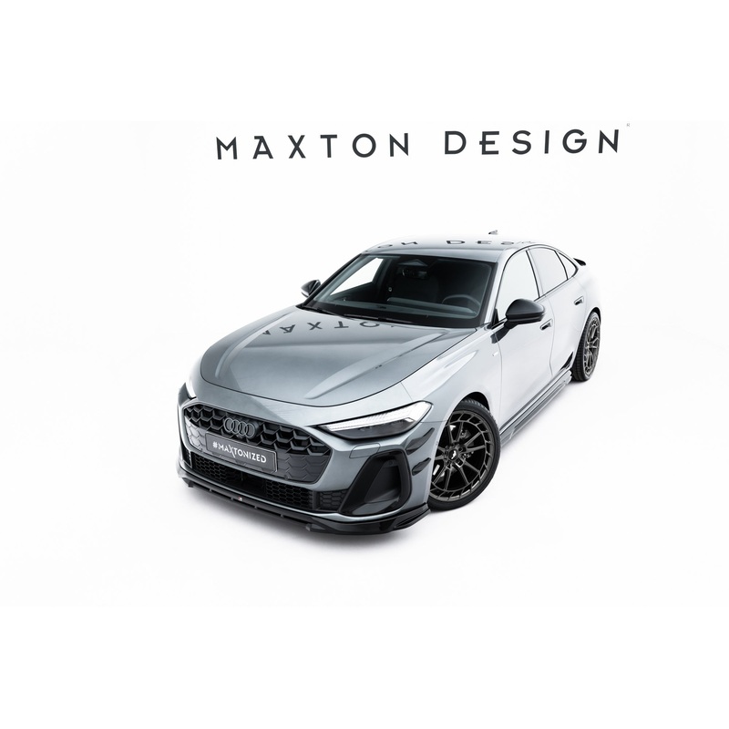 Front Splitter V.1 Audi A5 S-Line / S5 Sedan / Avant B10 GLOSS BLACK