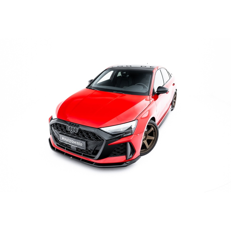 Front Splitter V.1 Audi RS3 Sedan 8Y Facelift GLOSS BLACK