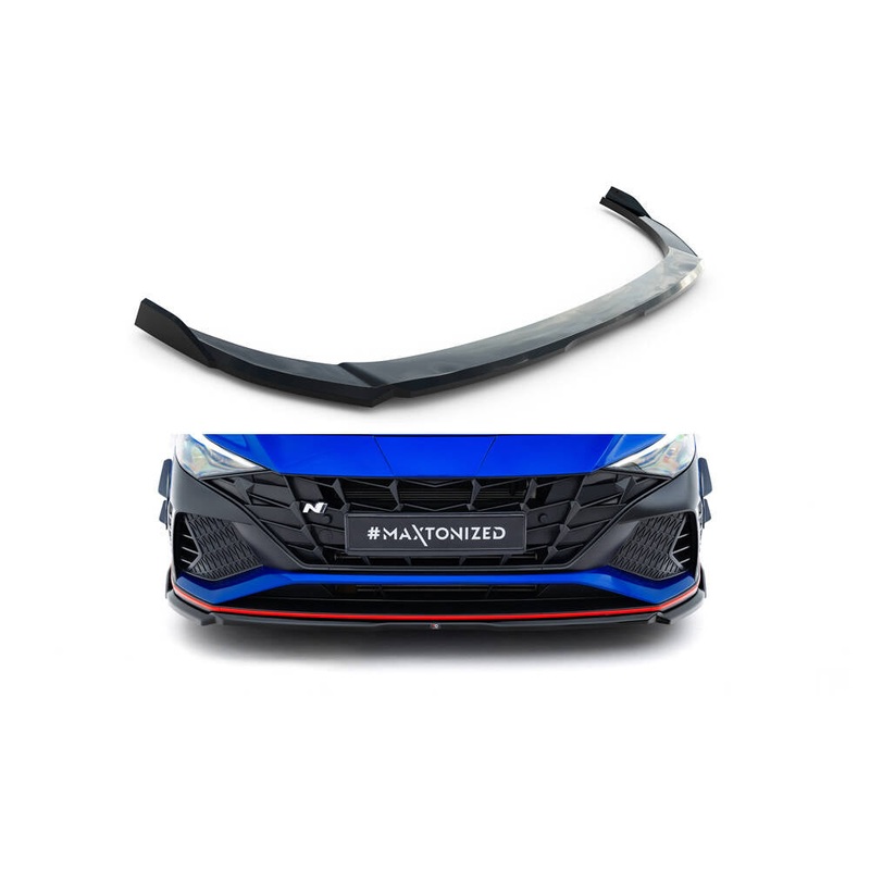 Front Splitter V.1 Hyundai Elantra N Mk7 GLOSS BLACK
