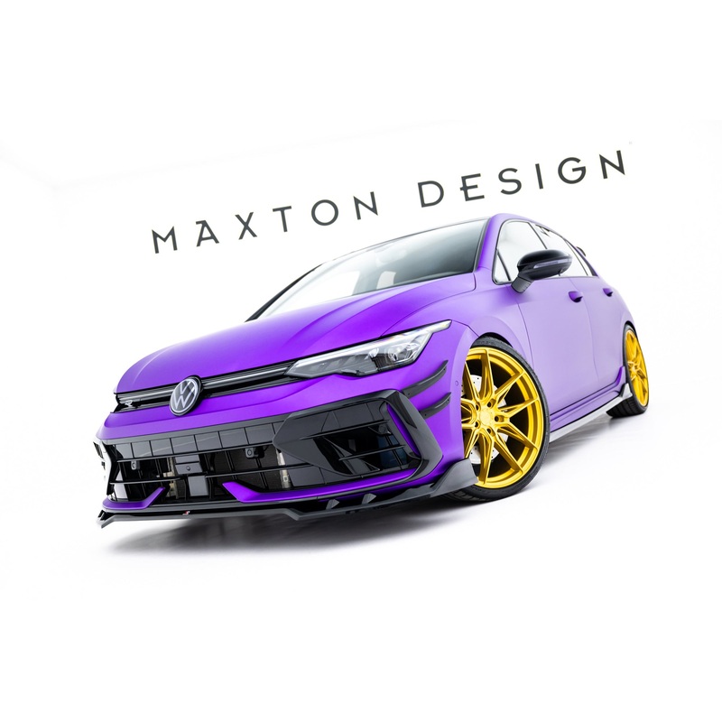 Front Splitter V.1 Volkswagen Golf R Mk8 Facelift GLOSS BLACK