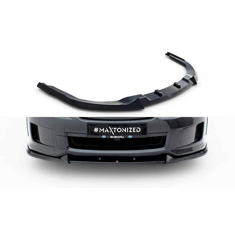Front Splitter V.2 Subaru Impreza WRX STI Mk3 Facelift GLOSS BLACK