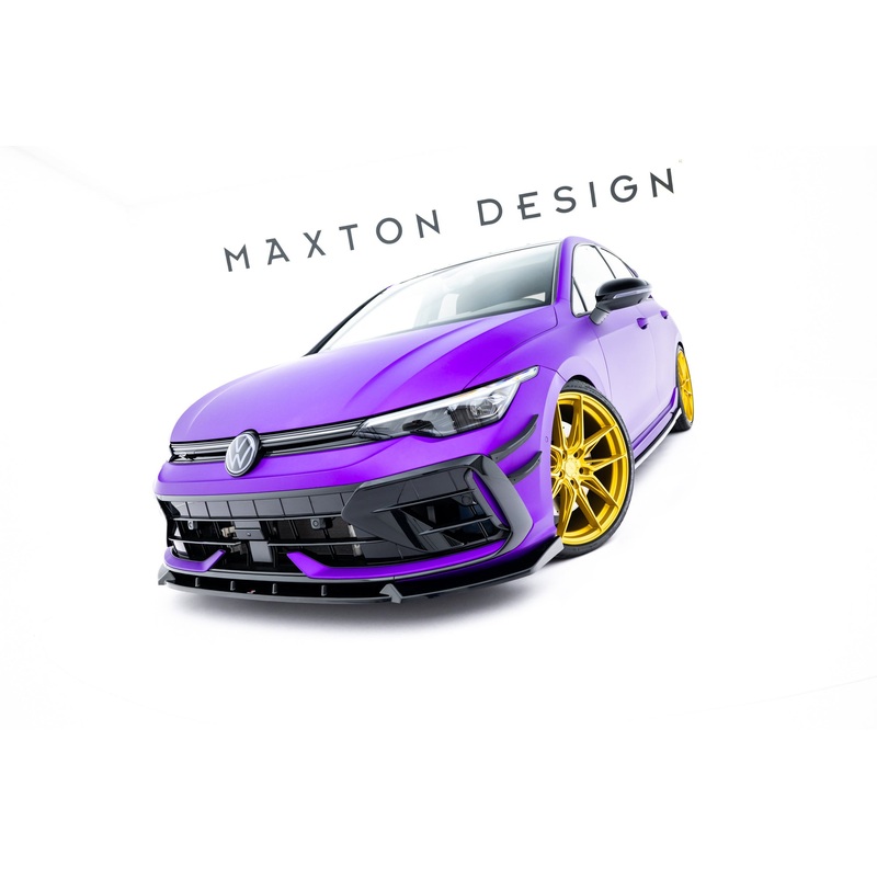 Front Splitter V.3 Volkswagen Golf R Mk8 Facelift GLOSS BLACK