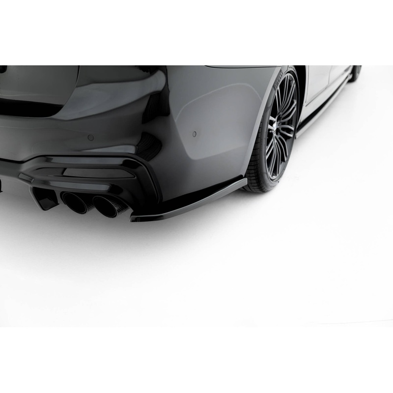 Rear Side Splitters BMW M550i Sedan G30 (set for valance) GLOSS BLACK