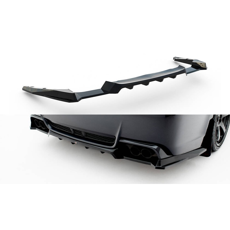 Rear Splitter (with vertical bars) Subaru Impreza WRX STI Mk3 Facelift GLOSS BLACK