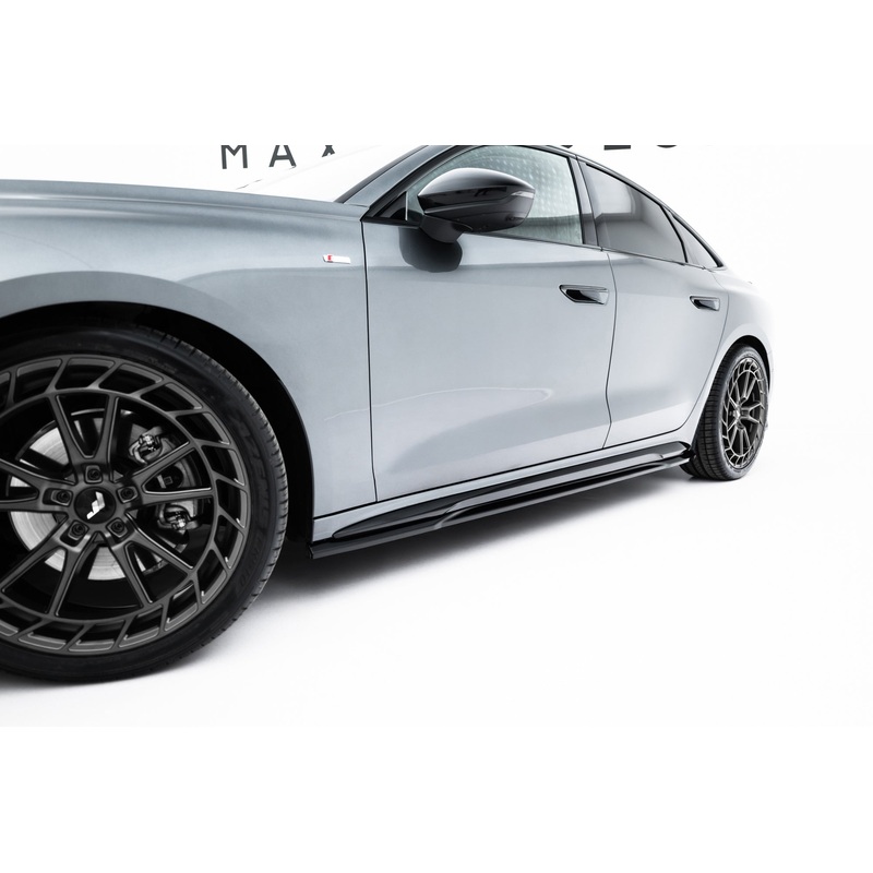 Side skirts Diffusers Audi A5 S-Line / S5 Sedan / Avant B10 GLOSS BLACK