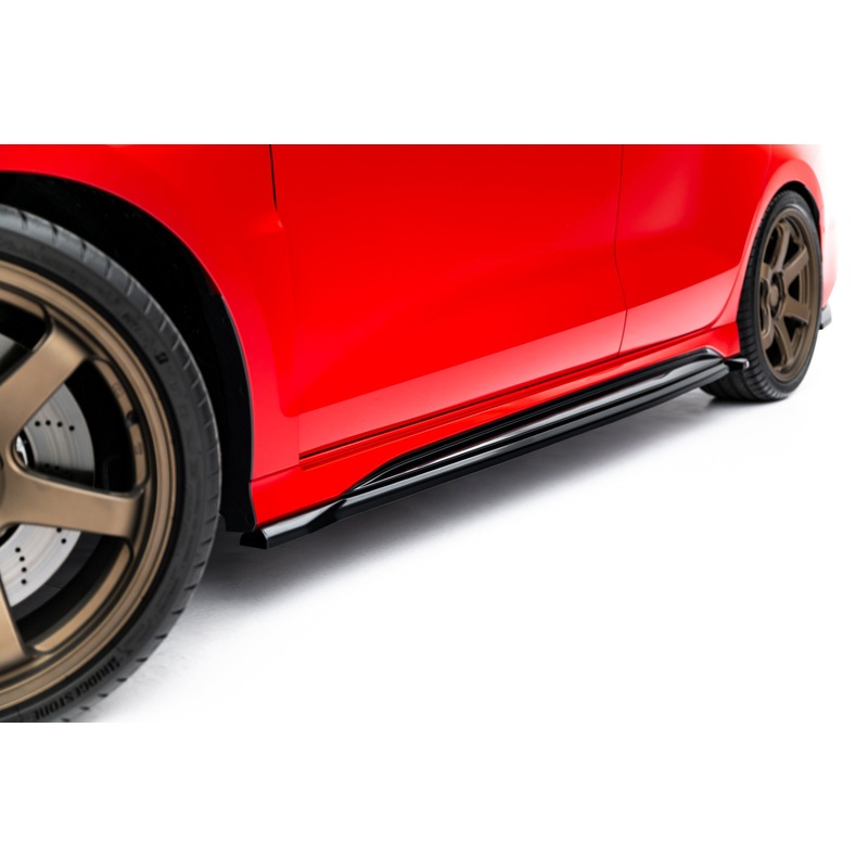 Side Skirts Diffusers V.1 Audi RS3 Sedan 8Y / 8Y Facelift GLOSS BLACK
