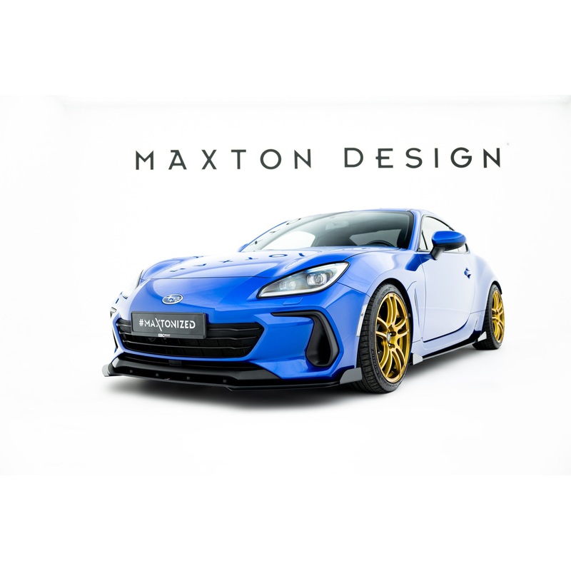 Street Pro Front Splitter + Flaps Subaru BRZ Mk2 BLACK + GLOSS FLAPS