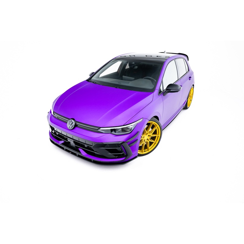 Street Pro Front Splitter Volkswagen Golf R Mk8 Facelift BLACK