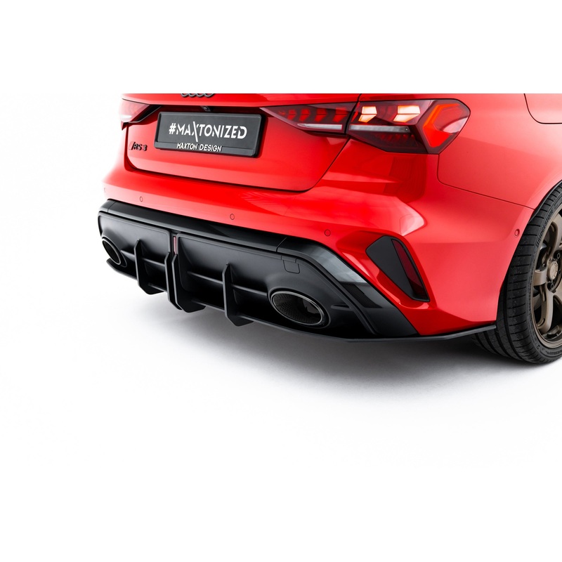 Street Pro Rear Diffuser Audi RS3 Sedan 8Y Facelift BLACK