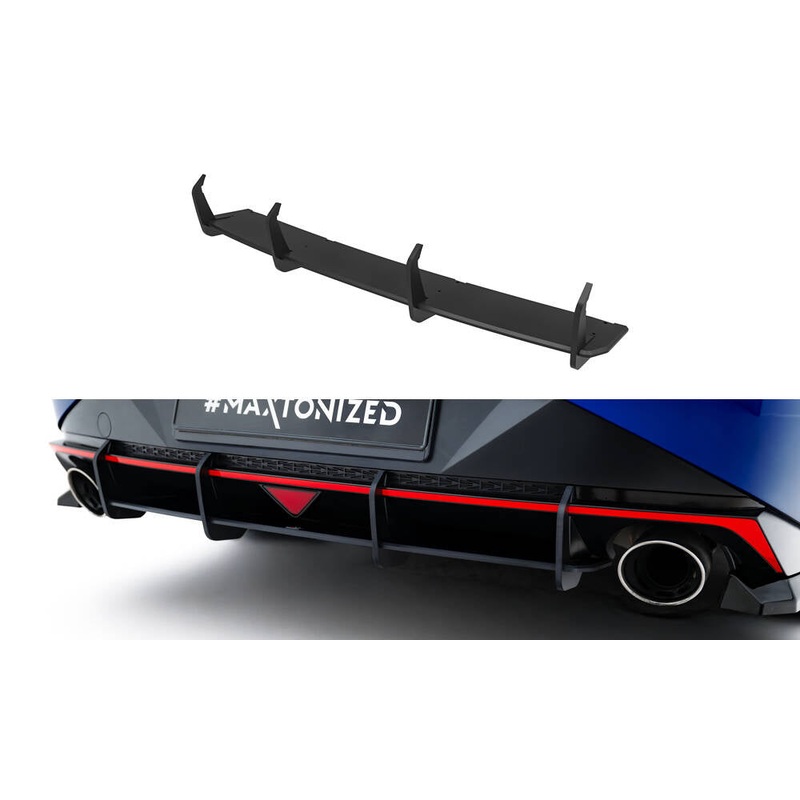 Street Pro Rear Diffuser Hyundai Elantra N Mk7 BLACK