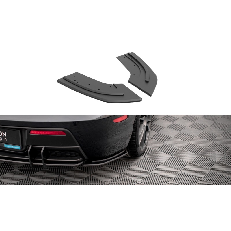 Street Pro Rear Side Splitters Mazda 3 MPS Mk1 US-Spec Version BLACK