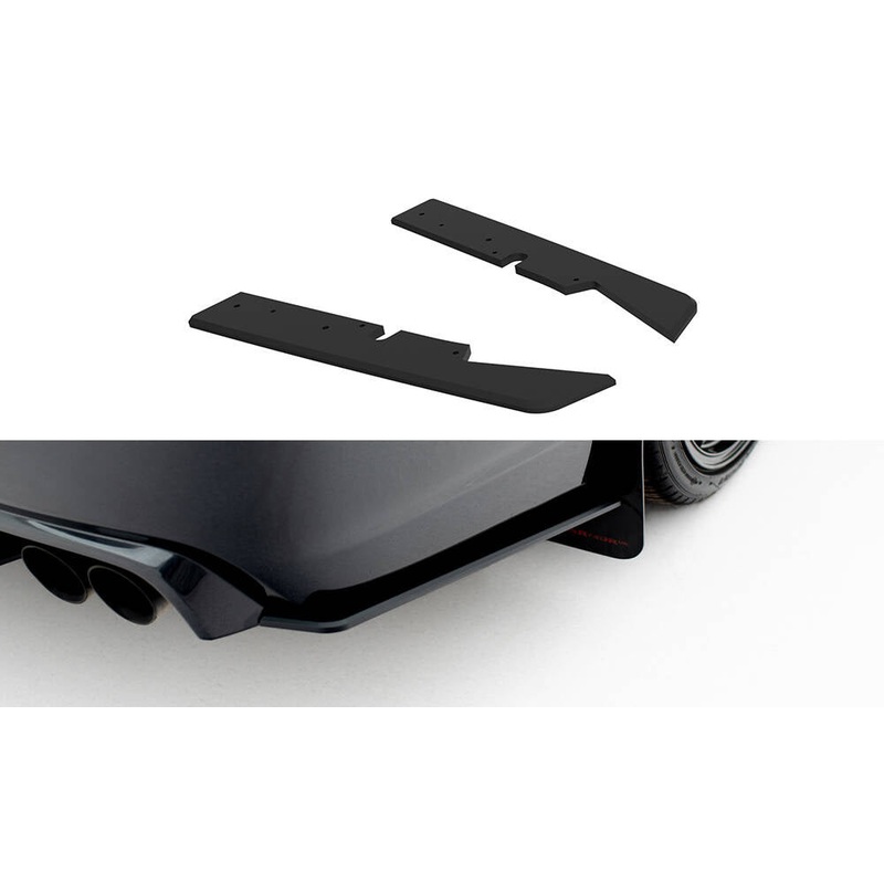 Street Pro Rear Side Splitters Subaru Impreza WRX STI Mk3 Facelift BLACK