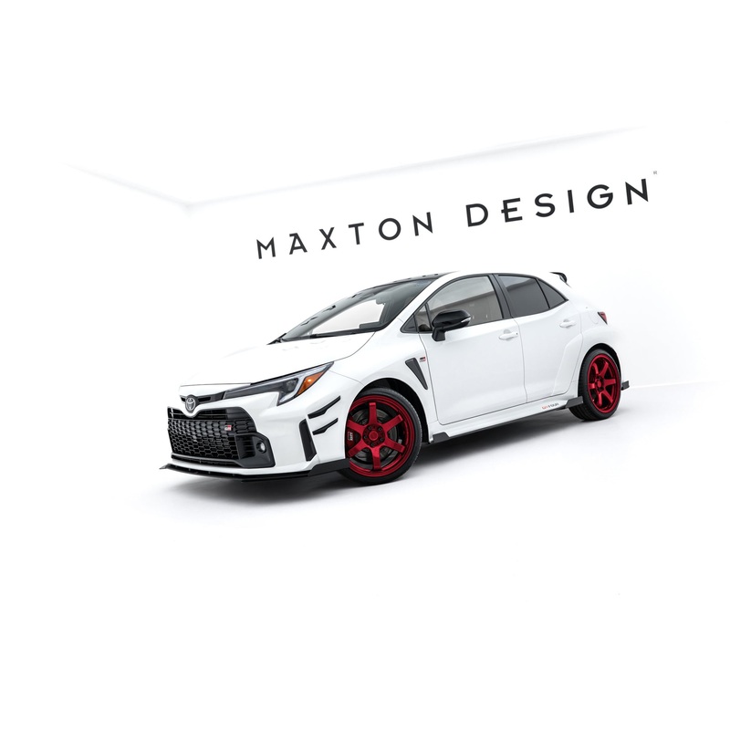 Street Pro Side Skirts Diffusers + Flaps Toyota GR Corolla Mk12 BLACK + GLOSS FLAPS